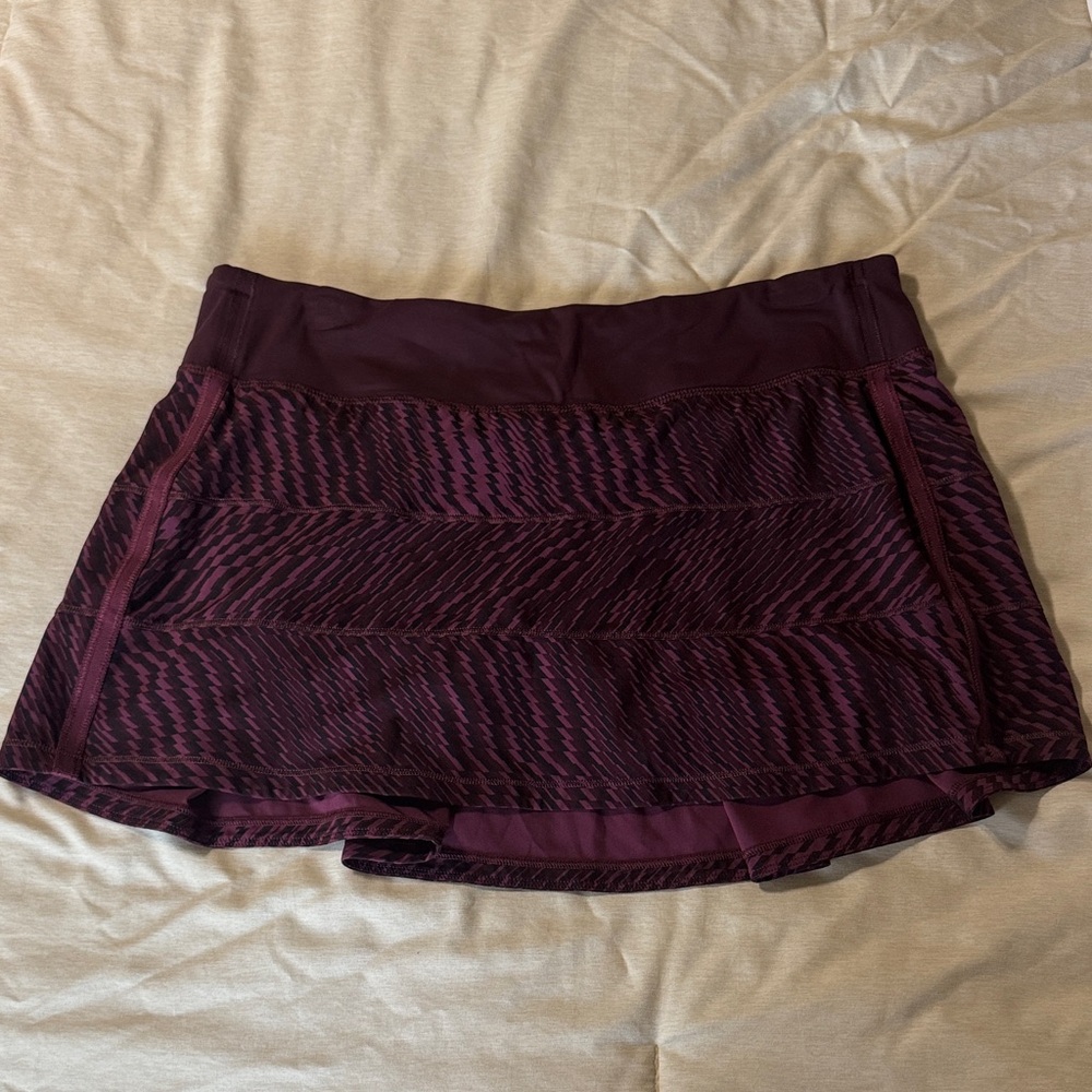 lululemon athletica Plum Patterned Women's Skort